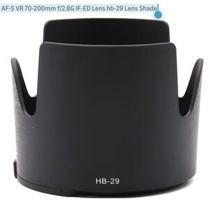 Black HB-29 Lens Hood